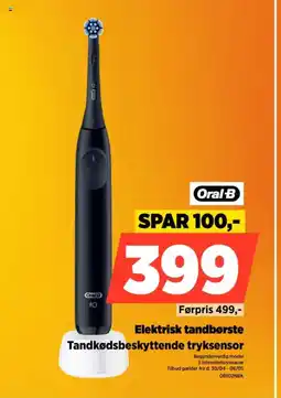 Power Oral B Elektrisk tandbørste Tandkødsbeskyttende tryksensor tilbud