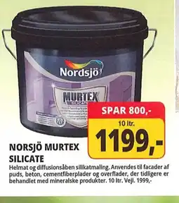 Farveland NORSJÖ MURTEX SILICATE tilbud