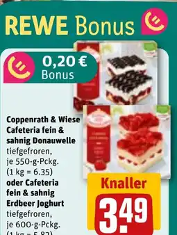 REWE DE Coppenrath & Wiese Cafeteria fein & sahnig Donauwelle tilbud
