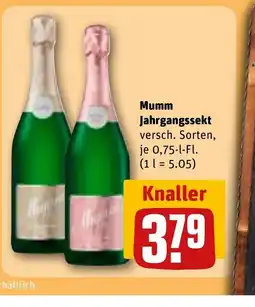 REWE DE Mumm Jahrgangssekt tilbud
