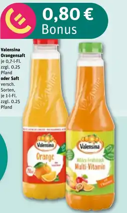 REWE DE Valensina orangensaft tilbud
