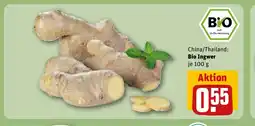 REWE DE China/Thailand: Bio Ingwer je tilbud
