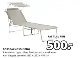 JYSK TORSBAKKE SOLSENG tilbud