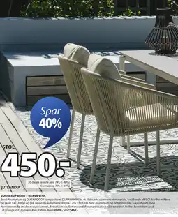 JYSK SONNERUP BORD + BRAVA STOL tilbud