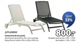 JYSK JUTLANDIA® HANSTHOLM SOLSENG tilbud
