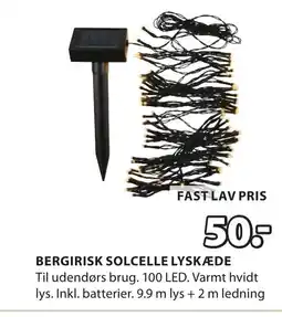 JYSK BERGIRISK SOLCELLE LYSKÆDE tilbud