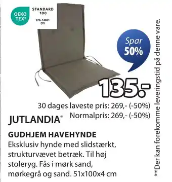 JYSK GUDHJEM HAVEHYNDE tilbud