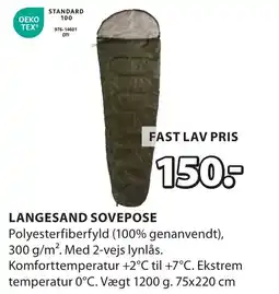 JYSK LANGESAND SOVEPOSE tilbud