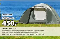 JYSK LAMMEFJORD TELT tilbud