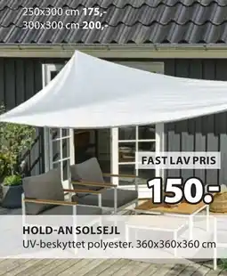 JYSK HOLD-AN SOLSEJL tilbud