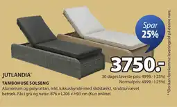 JYSK JUTLAND TAMBOHUSE SOLSENG IA® tilbud