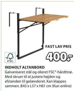 JYSK INDHOLT ALTANBORD tilbud
