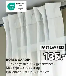 JYSK BOREN GARDIN tilbud