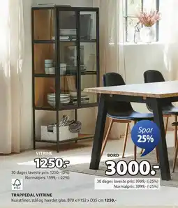 JYSK TRAPPEDAL VITRINE tilbud