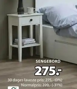JYSK SENGEBORD tilbud