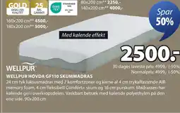 JYSK WELLPUR HOVDA GF110 SKUMMADRAS tilbud