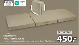 JYSK DREAMZONE® HUGU FOLDEMADRAS tilbud