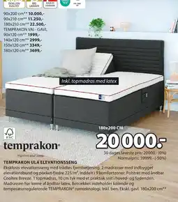 JYSK TEMPRAKON ULA ELEVATIONSSENG tilbud