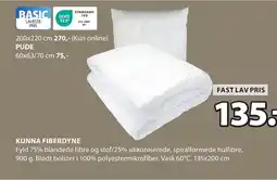 JYSK KUNNA FIBERDYNE tilbud