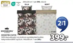 JYSK SENGETØJ I SATIN tilbud