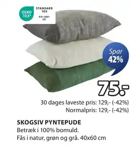 JYSK SKOGSIV PYNTEPUDE tilbud