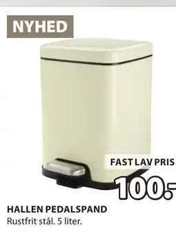JYSK HALLEN PEDALSPAND Rustfrit stål. 5 liter. tilbud
