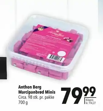 Citti Anthon Berg Marcipanbrød Minis tilbud