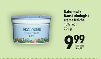Citti Naturmælk Dansk økologisk creme fraiche tilbud