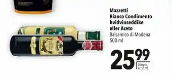 Mazzetti Bianco Condimento hvidvinseddike eller Aceto