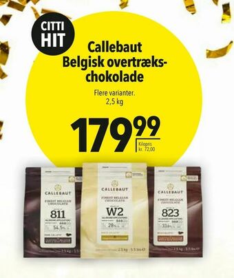 Callebaut Belgisk overtrækschokolade