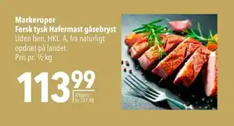 Citti Markeruper Fersk tysk Hafermast gåsebryst tilbud