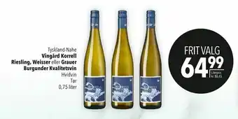 Citti Vingård Korrell Riesling, Weisser eller Grauer Burgunder Kvalitetsvin tilbud