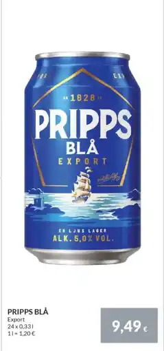 Nielsen's Discount PRIPPS BLÅ Export tilbud