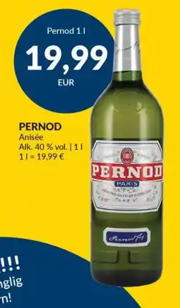 Nielsen's Discount PERNOD Anisée tilbud