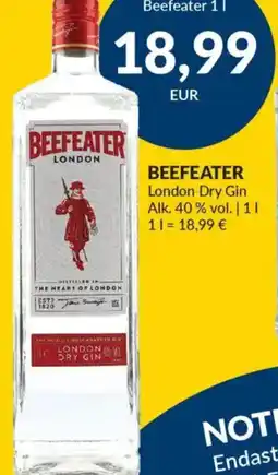 Nielsen's Discount BEEFEATER London Dry Gin tilbud