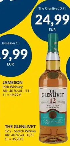 Nielsen's Discount THE GLENLIVET 12 y - Scotch Whisky tilbud