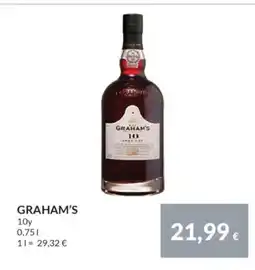 Nielsen's Discount GRAHAM'S 10y tilbud