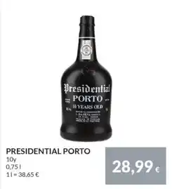 Nielsen's Discount PRESIDENTIAL PORTO 10y tilbud