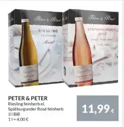 Nielsen's Discount PETER & PETER Riesling feinherb el. tilbud