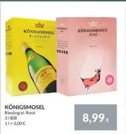 Nielsen's Discount KÖNIGSMOSEL Riesling el. Rosé tilbud