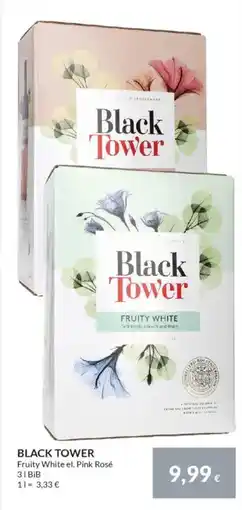 Nielsen's Discount BLACK TOWER Fruity White el. Pink Rosé tilbud