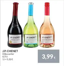 Nielsen's Discount J.P. CHENET Olika sorter tilbud
