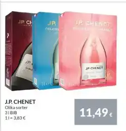 Nielsen's Discount J.P. CHENET Olika sorter tilbud