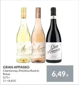 Nielsen's Discount GRAN APPASSO Chardonnay, Primitivo Rosé el. Rosso tilbud