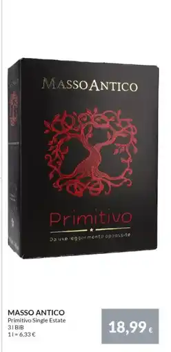 Nielsen's Discount MASSO ANTICO Primitivo Single Estate tilbud