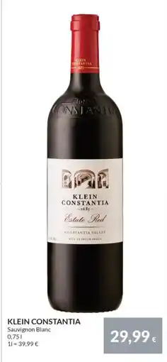 Nielsen's Discount KLEIN CONSTANTIA Sauvignon Blanc tilbud
