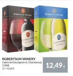 Nielsen's Discount ROBERTSON WINERY Cabernet Sauvignon el. Chardonnay tilbud