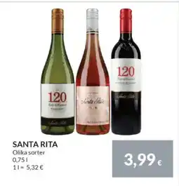 Nielsen's Discount SANTA RITA Olika sorter tilbud