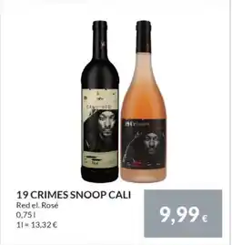 Nielsen's Discount 19 CRIMES SNOOP CALI Red el. Rosé tilbud