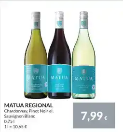 Nielsen's Discount MATUA REGIONAL Chardonnay, Pinot Noir el. Sauvignon Blanc tilbud